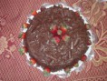Torta de chocolate com morango